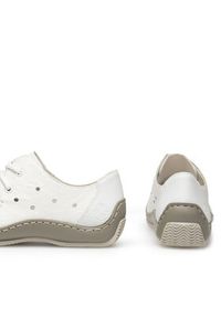 Rieker Półbuty L1715-80 Biały. Kolor: biały. Materiał: skóra #8
