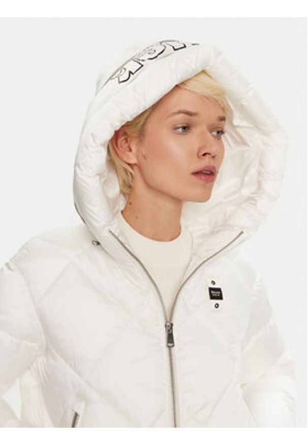 Blauer Kurtka puchowa 24WBLDC02273 Biały Regular Fit. Kolor: biały. Materiał: syntetyk