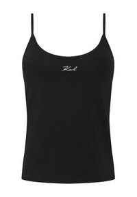 Karl Lagerfeld - KARL LAGERFELD Komplet topów B1W47021 Czarny Slim Fit. Typ kołnierza: dekolt w karo. Kolor: czarny. Materiał: bawełna #5