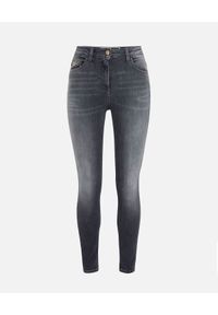 Elisabetta Franchi - ELISABETTA FRANCHI - Szare jeansy skinny. Kolor: szary