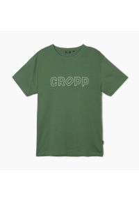 Cropp - Koszulka z nadrukiem Zielony. Kolor: zielony. Wzór: nadruk