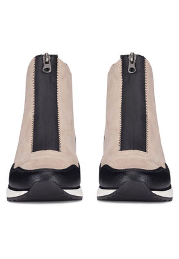 Remonte Botki D1G70-60 Beżowy. Kolor: beżowy. Materiał: materiał