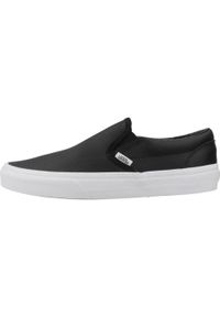 Tenisówki Vans Model Classic Slip-on Kolor Czarny. Zapięcie: bez zapięcia. Kolor: czarny. Materiał: tkanina, skóra