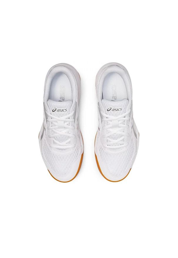 Buty do squasha dla dzieci Asics Upcourt 5 GS. Kolor: biały, wielokolorowy, szary