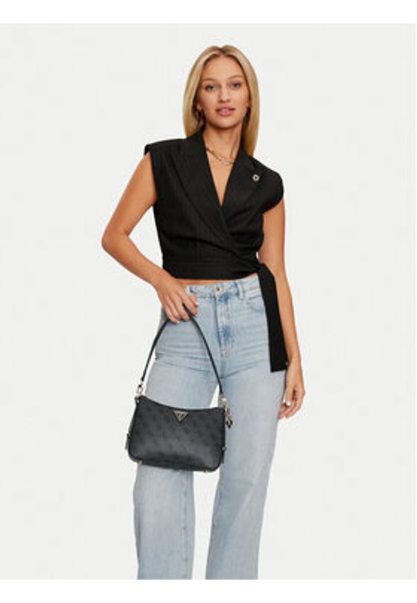 Guess Torebka HWESG9 51018 Czarny. Kolor: czarny. Materiał: skórzane