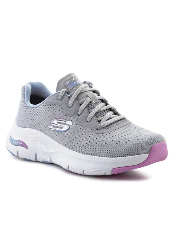 skechers - Buty Skechers Arch Fit - Infinity Cool W 149722-GYMT szare. Okazja: na co dzień. Kolor: szary. Sport: fitness