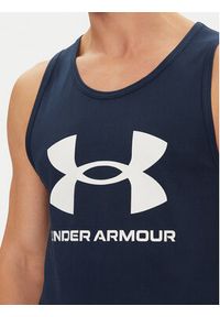 Under Armour Tank top Ua Sportstyle Logo Tank 1382883 Granatowy Loose Fit. Kolor: niebieski. Materiał: bawełna, syntetyk #4