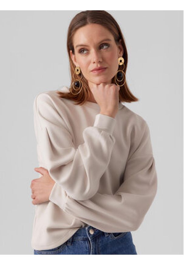 Vero Moda Bluza 10299268 Écru Regular Fit. Materiał: syntetyk