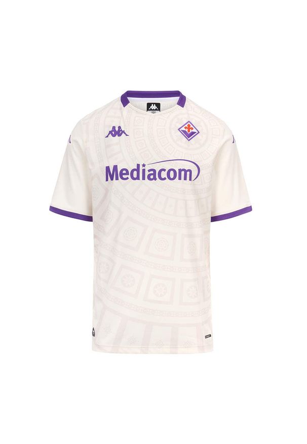 Kappa - Koszulka wyjazdowa Fiorentiny 2025/26. Kolor: biały. Sport: piłka nożna