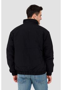 Tommy Jeans - TOMMY JEANS Czarna męska kurtka przejściowa z drobnym logo, Rozmiar L. Kolor: czarny. Materiał: poliamid. Wzór: bez wzorów