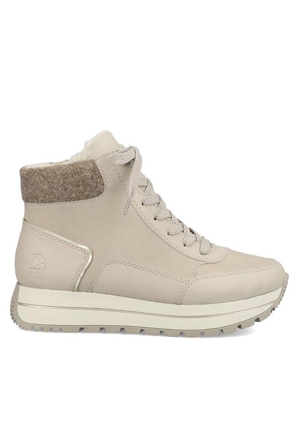 Trzewiki Rieker. Kolor: beżowy