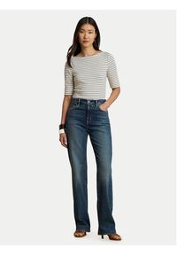 Lauren Ralph Lauren - LAUREN RALPH LAUREN Bluzka Judy 200P13919005 Kremowy Regular Fit. Kolor: kremowy. Materiał: bawełna #6
