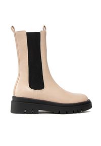 Pieces Sztyblety Pctia Chelsea Boot 17124312 Beżowy. Kolor: beżowy. Materiał: skóra #1