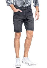 Wrangler - MĘSKIE SZORTY JEANSOWE WRANGLER 5 POCKET SHORT LIKE A CHAMP W14CHT120. Materiał: jeans