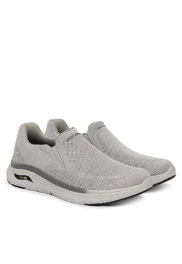 skechers - Skechers Sneakersy Arch Fit Crosser Slip-On Sports 205345/GRY Szary. Zapięcie: bez zapięcia. Kolor: szary. Materiał: materiał
