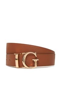 Guess Pasek Damski BW9267 P5330 Brązowy. Kolor: brązowy. Materiał: skóra