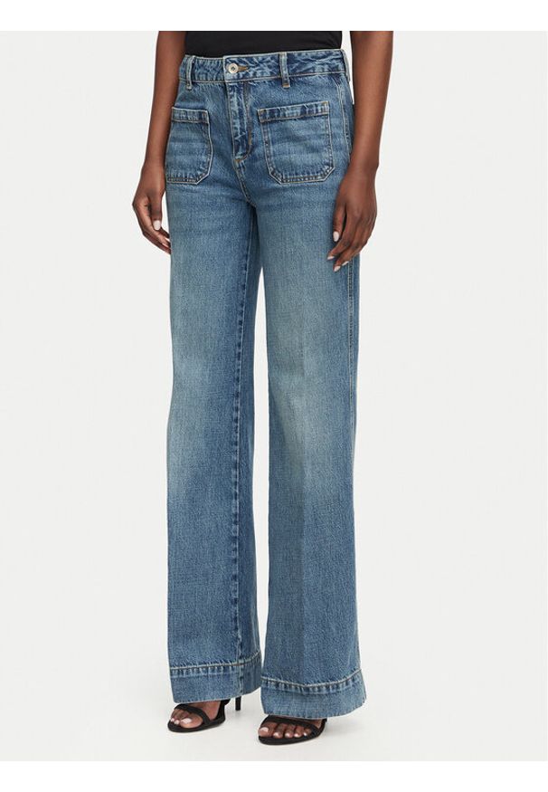 Liu Jo Jeansy UF6196 D4854 Niebieski Flare Fit. Kolor: niebieski