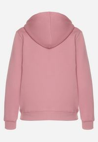 Born2be - Ciemnoróżowa Bluza z Kapturem Zapinana na Suwak Erekai. Okazja: na co dzień. Typ kołnierza: kaptur. Kolor: różowy. Materiał: dzianina, polar. Długość rękawa: długi rękaw. Długość: długie. Wzór: gładki. Styl: casual, sportowy #5