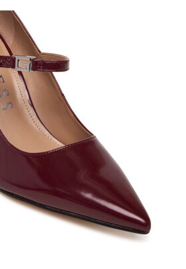 Guess Czółenka FLPRR2 PAF08 Bordowy. Kolor: czerwony. Materiał: skóra