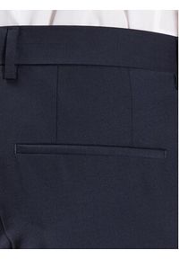 Hugo Spodnie garniturowe 50446526 Granatowy Slim Fit. Kolor: niebieski. Materiał: wełna