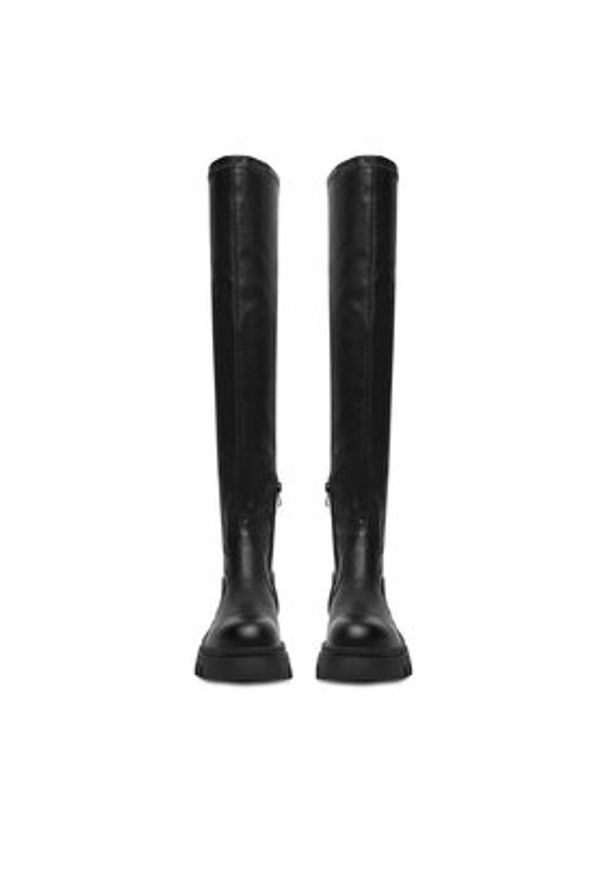 DeeZee Kozaki 13226-7 Czarny. Kolor: czarny. Materiał: materiał