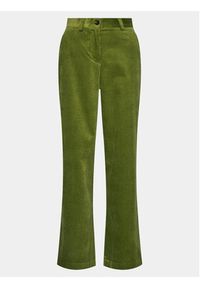 Sisley Spodnie materiałowe 453ULF040 Zielony Wide Leg. Kolor: zielony. Materiał: bawełna. Styl: street #5