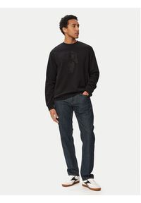Karl Lagerfeld - KARL LAGERFELD Bluza 705011 563900 Czarny Regular Fit. Typ kołnierza: dekolt w karo. Kolor: czarny. Materiał: bawełna #5
