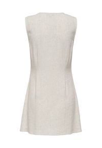 only - ONLY Sukienka codzienna Siesta 15357797 Beżowy jasny Regular Fit. Okazja: na co dzień. Kolor: beżowy. Materiał: wiskoza. Typ sukienki: proste. Styl: casual #5