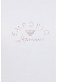 Emporio Armani Underwear koszulka nocna 164425.2R223 damska kolor biały. Kolor: biały. Materiał: materiał, dzianina. Długość: krótkie #4