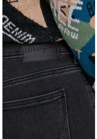 Wrangler jeansy STRAIGHT SOFT NIGHTS damskie medium waist. Kolor: szary #3