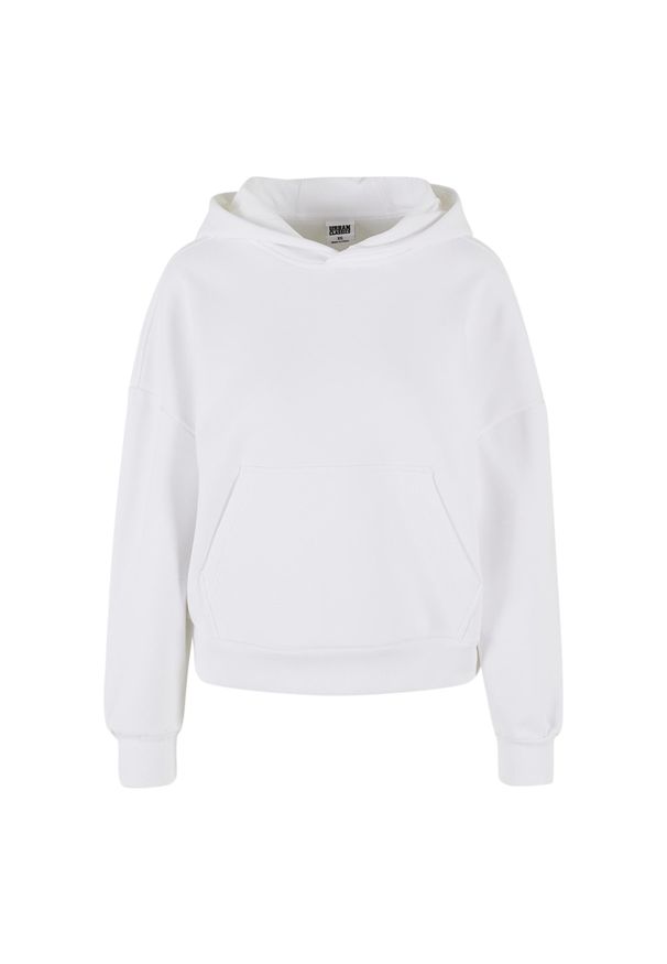 Bluza damska z kapturem Urban Classics Cozy Oversize. Typ kołnierza: kaptur. Kolor: biały. Materiał: poliester, bawełna