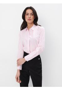 Mohito - Koszula w różowe paski - Różowy. Kolor: różowy. Wzór: paski #2