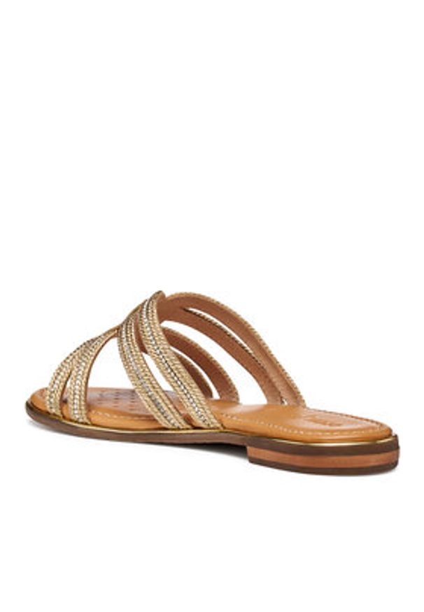 Geox Klapki D Sozy Plus D65DQA 000EW C2016 Złoty. Kolor: złoty. Materiał: materiał