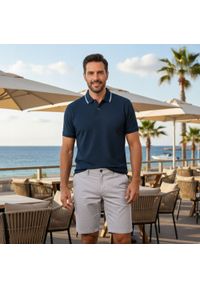 Lekkie, Bawełniane Szorty (Krótkie Spodenki) - Pako Jeans - Popielate. Kolor: szary. Materiał: bawełna, elastan. Długość: krótkie. Sezon: lato. Styl: klasyczny #3