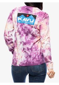 KAVU - Bluzka damska z długim rękawem Kavu Forever Kavu LS. Kolor: różowy. Długość rękawa: długi rękaw. Długość: długie