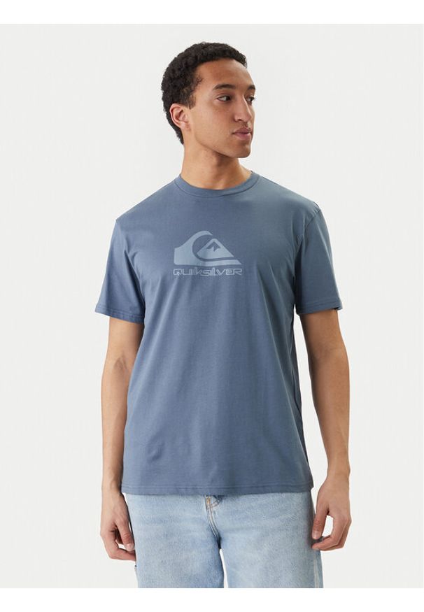 Quiksilver T-Shirt Ev Comp Logo EQYZT08182 Niebieski Regular Fit. Kolor: niebieski. Materiał: bawełna