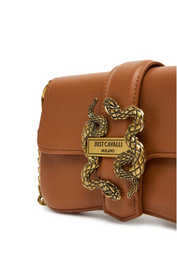 Just Cavalli Torebka 79RA4BA7 ZSA89 Brązowy. Kolor: brązowy. Materiał: skórzane