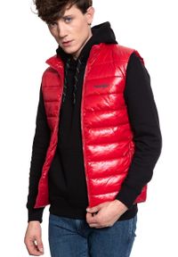 Wrangler - MĘSKI BEZRĘKAWNIK WRANGLER PUFFER VEST RED W4A3XTX47. Materiał: puch. Długość rękawa: bez rękawów #3