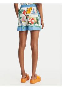 Seafolly Szorty materiałowe Viva Vacation 55669-SH Błękitny Regular Fit. Kolor: niebieski. Materiał: wiskoza #5