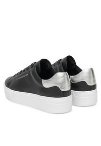 TOMMY HILFIGER - Tommy Hilfiger Sneakersy Essential Platform Court Sneaker FW0FW08756 Czarny. Kolor: czarny. Materiał: skóra. Obcas: na platformie #4