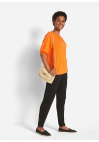 bonprix - T-shirt z czystej bawełny organicznej. Kolor: pomarańczowy. Materiał: bawełna. Długość rękawa: krótki rękaw. Długość: krótkie #3