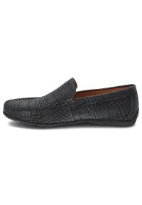 Szare Mokasyny John Doubare Męskie Stylowe Obuwie. Kolor: szary. Materiał: skóra, zamsz. Szerokość cholewki: normalna. Styl: elegancki #3