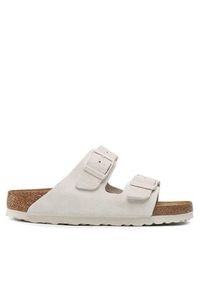 Birkenstock Klapki Arizona Bs 1024516 Beżowy. Kolor: beżowy. Materiał: skóra, zamsz