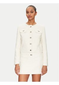 Morgan Marynarka 251-VOYA Écru Slim Fit. Materiał: syntetyk #1