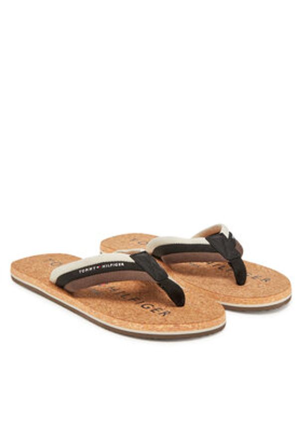 TOMMY HILFIGER - Tommy Hilfiger Japonki FM0FM05647 Czarny. Kolor: czarny. Materiał: materiał