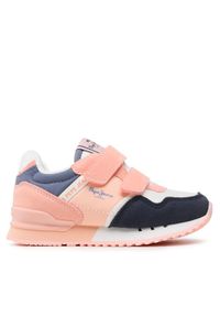 Pepe Jeans Sneakersy London Basic Gk PGS30565 Różowy. Kolor: różowy. Materiał: skóra