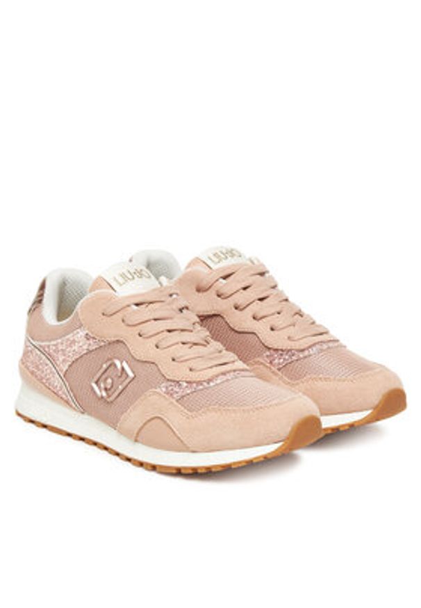 Liu Jo Sneakersy Maxi Wonder Low 02 BF5015 TX493 Różowy. Kolor: różowy. Materiał: zamsz, skóra