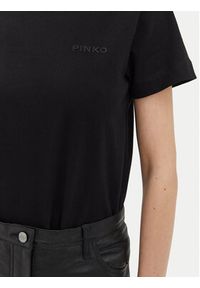 Pinko - PINKO T-Shirt Start 101752 Czarny Regular Fit. Kolor: czarny. Materiał: bawełna #5