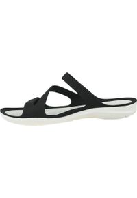Klapki damskie Crocs Swiftwater Sandal W. Kolor: czarny. Materiał: guma, materiał, syntetyk