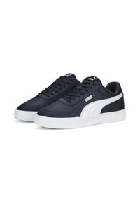 Buty do chodzenia męskie Puma Caven. Zapięcie: sznurówki. Kolor: biały, wielokolorowy, niebieski. Materiał: materiał, syntetyk. Szerokość cholewki: normalna. Sport: turystyka piesza